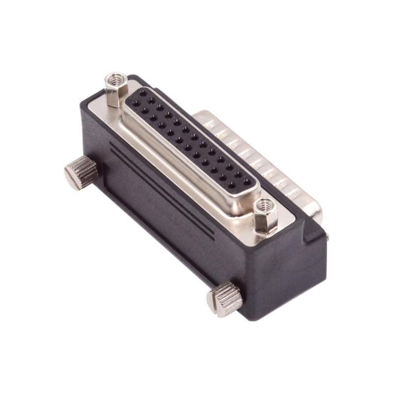 Cablecc 15 ピン DB コネクタ DSUB RS232 D サブミニチュア雄ナット - 雌ネジ 90 度角度延長アダプタ
