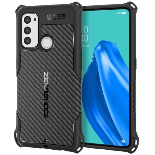 エレコム OPPO Reno5 A ソフトケース ZEROSHOCK グリップ エレコム OPPO Reno5 A ソフトケース ZEROSHOCK グリップ