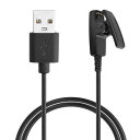 kwmobile 充電ケーブル Garmin Forerunner 645 / 645 Music / 230 / 235 / 30 / 35対応 USB充電器 - スマートウォッチ スペア チャージャー 黒色