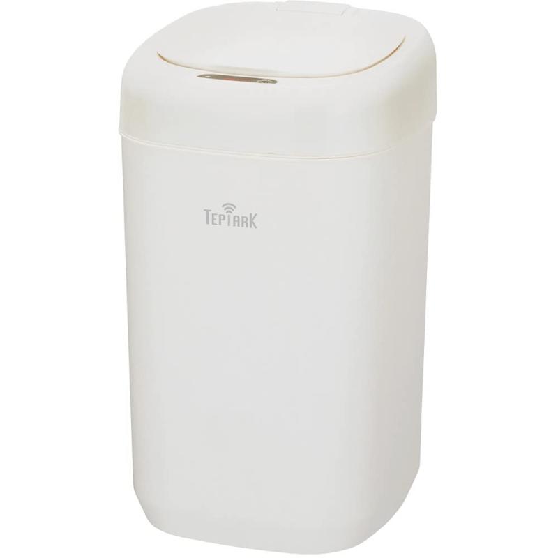 アスウィル ゴミ箱 センサー付きトラッシュカン テピアク ホワイト 自動開閉