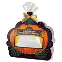 ヘッズ ハロウィン ラッピングセット オレンジ 10枚 かぼちゃ OPP袋 ワイヤータイ HEADS HW-CVB2
