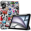 ProCase iPad Air 11インチ ケース M3 (2025) / M2 (2024) / iPad Air5 (2022) / Air4 (2020) 10.9インチ 透明 クリアカバー ペン収納 耐衝撃 三つ折り スタンド スマートカバー(2)
