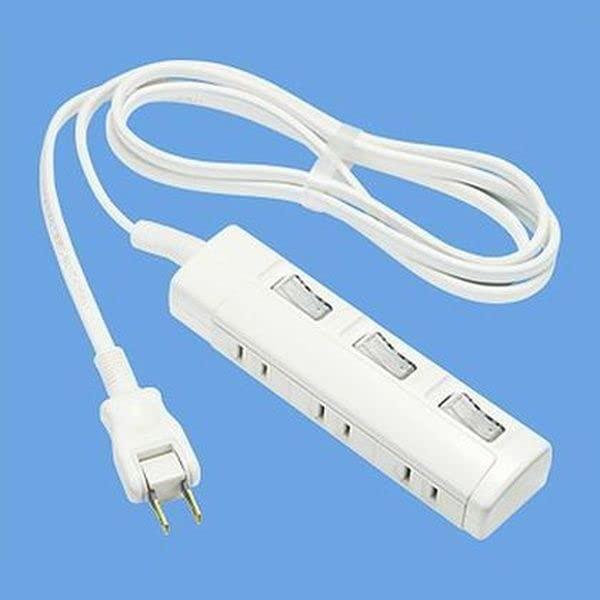 パナソニック(Panasonic) ザ・タップスイッチシリーズ ホワイト 3コ口 1.5m パック商品 3個セットWHS26235WP03P