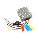 Rebower DC-DCコンバータ レギュレータ 防水 電源変換器 電圧変換器 トラック DC48V - DC12V 20A 240W シルバートーン ブラック