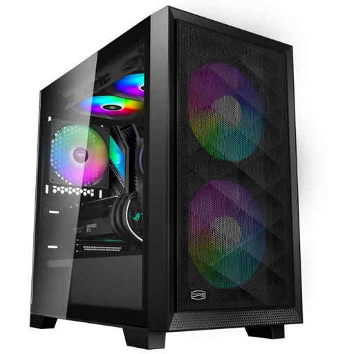 PCCOOLER CPS C3D510 ARGB PCケース ATX ミドルタワー,非常に通気性の高い メッシュメタルフロントパネル エアフローE-ATX/M-ATX/ITX ミドルタワーPCケース 3つのARGBファンを搭載, 最大 390mm の GPU 長さを PCCOOLER CPS C3D510 ARGB PCケース ATX ミドルタワー,非常に通気性の高い メッシュメタルフロントパネル エアフローE-ATX/M-ATX/ITX ミドルタワーPCケース 3つのARGBファンを搭載, 最大 390mm の GPU 長さを