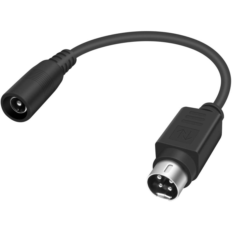 Duttek Din 4PIN DC5.5 x 2.1 mm 変換アダプタ電源ケーブル, バーコードプリンターの電源ケーブル 直流電源延長線DVD、液晶テレビ、PC、バーコードプリンターなどに広く使用されています6インチ/15 c