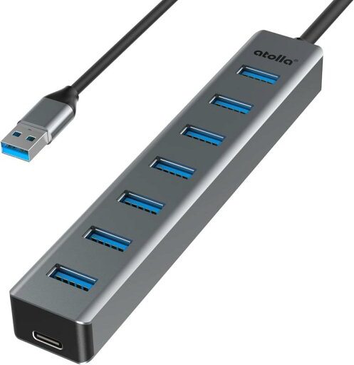 atolla USB ハブ USB3.0 HUB 7ポート アルミニウム合金 atolla USB ハブ USB3.0 HUB 7ポート アルミニウム合金