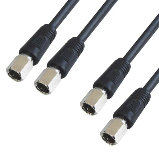 S-5C-FB アンテナケーブル 0.5m(50cm) 4K8K(3224MHZ).地デジ, BS, CS,CATV 放送対応 5C同軸 両側F型ネジ式コネクタ ストレート/ストレートタイプ 2本入り ブラック S5C-KFF-05B-2P S-5C-FB アンテナケーブル 0.5m(50cm) 4K8K(3224MHZ).地デジ, BS, CS,CATV 放送対応 5C同軸 両側F型ネジ式コネクタ ストレート/ストレートタイプ 2本入り ブラック S5C-KFF-05B-2P