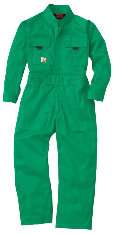 sowa(ソーワ) つなぎ ツナギ 子供（キッズ) カラーつなぎ 綿100％ sw-9009 ライトグリーン 130