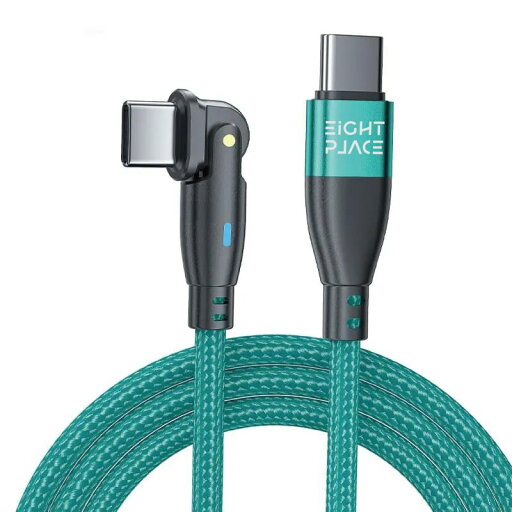 Eight Place USB Type-C/Type-C 180度回転【2本セット】急速充電 PD対応 60W 3A急速充電 高耐久ナイロンコード タイプC充電ケーブル iPad Pro, Sony, Galaxy, Huawei その他Android Eight Place USB Type-C/Type-C 180度回転【2本セット】急速充電 PD対応 60W 3A急速充電 高耐久ナイロンコード タイプC充電ケーブル iPad Pro, Sony, Galaxy, Huawei その他Android