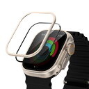 Apple Watch Ultra 2 ケース 保護バンパー:TommyBear アップルウォッチ ウルトラ ガラスフイルム エンジ保護 貼り付けやすい 一体性 違和感なし iWatch 49mm アクセサリー 枠付き 傷つかない 画面保護