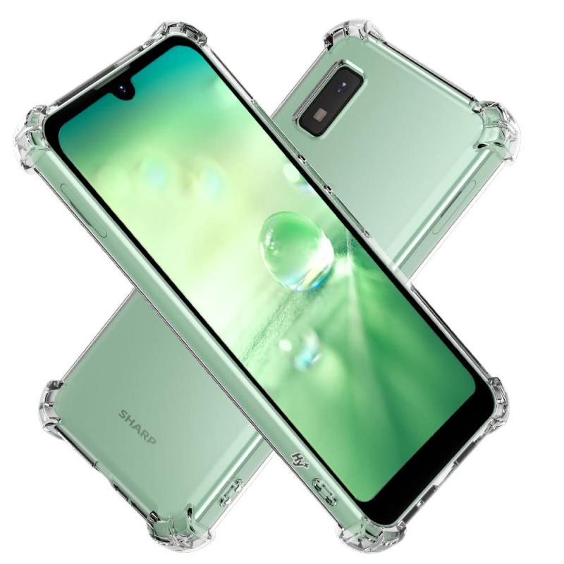 Hy+ AQUOS wish AQUOS wish2 耐衝撃 ケース SH-51C SHG06 A204SH A103SH SH-M20 カバー ストラップホール 米軍MIL規格 クリア 衝撃吸収ポケット内蔵 TPU ケース