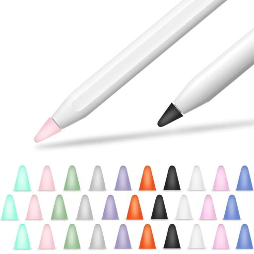 Apple Pencil用チップカバー、Apple Pencil用ペン先カバー、10色30個。 Apple Pencil用チップカバー、Apple Pencil用ペン先カバー、10色30個。