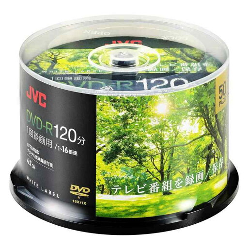 ビクター(VICTOR) JVC 1回録画用 DVD-R 120分 片面1層 1-16倍速 50枚 ディーガ その他 国内主要メーカーのレコーダー動作確認済 ホワイトディスク VHR12JP50SC2 ビクター(VICTOR) JVC 1回録画用 DVD-R 120分 片面1層 1-16倍速 50枚 ディーガ その他 国内主要メーカーのレコーダー動作確認済 ホワイトディスク VHR12JP50SC2