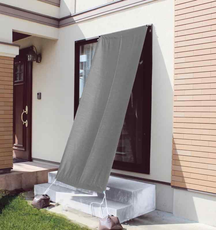 cloth shop 布や 日よけ シェード 屋外 サンシェード ベランダ カーテン 幅 約90cm 1枚入 [杢調2級 遮光]