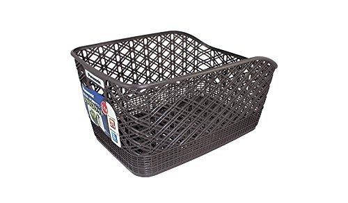 パナソニック(Panasonic) リヤバスケット自転車 ガンメタ/ブラウン 幅330×奥行470×高さ240mm 27L SCB20 パナソニック(Panasonic) リヤバスケット自転車 ガンメタ/ブラウン 幅330×奥行470×高さ240mm 27L SCB20