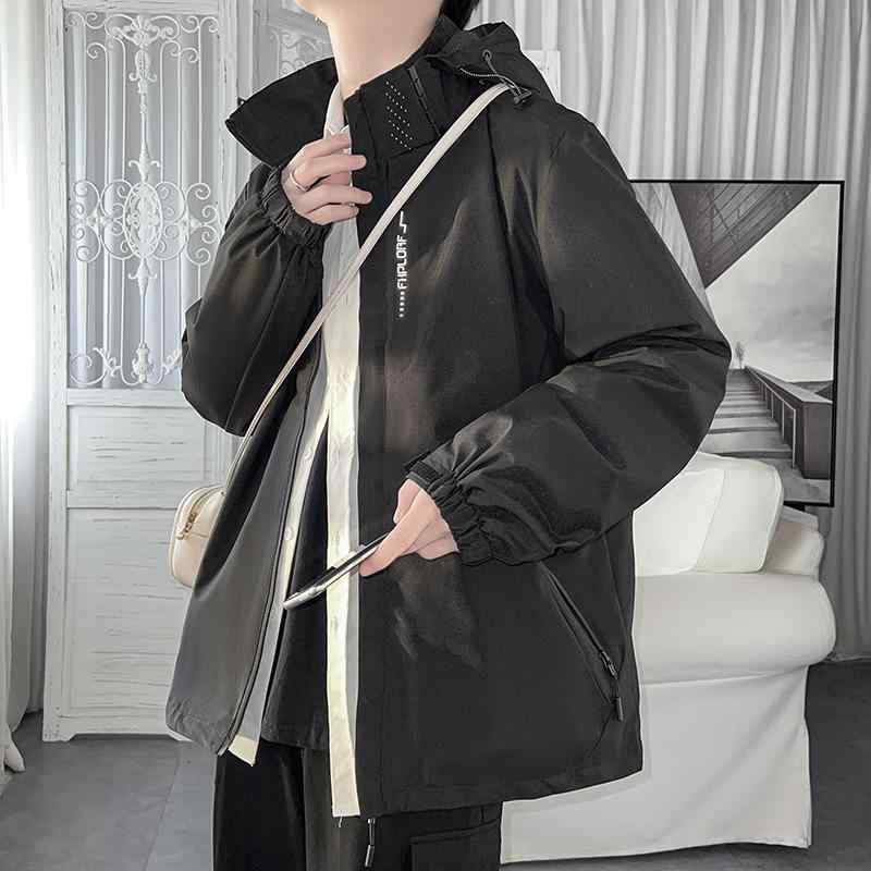 アメリカン スタイル 高機能 3WAY マウンテンパーカー メンズ 男性用 フード付き 春秋用 防風 ウィンドブレーカー アウター ジャケット スポーツ サイクリング カップル ペア 男女兼用 ジャンパー