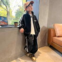 男の子 男児 ボーイズ 秋物 秋服 新作 セットアップ 上下セット 小中学生 学童 ジュニア 春秋用 かっこいい おしゃれ スタイリッシュ 運動着 スポーツウェ...