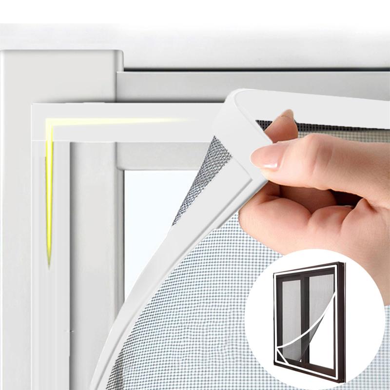 solaay 網戸キット 昆虫侵入防止 150*130cm 網戸張り替え マグネット式開閉 DIY網戸 防虫ネット マグネット 網戸カーテン 風通し 自由にカット可能 網戸キット 虫よけネット 高密度メッ