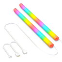 【スモールラボ】COOLMOON AOSOR 簡易水冷 CPUクーラー用 LEDホースカバー ARGB 5V 3PIN 2本セット(2)