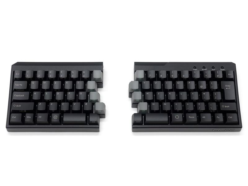 FILCO Majestouch Xacro M10SP 左右分離型 日本語配列 76キー CHERRY MX 茶軸 プログラミング対応 マクロ専用キー10個搭載 赤キーロック3個付 ブラック FKBXS76M/NB-RKL