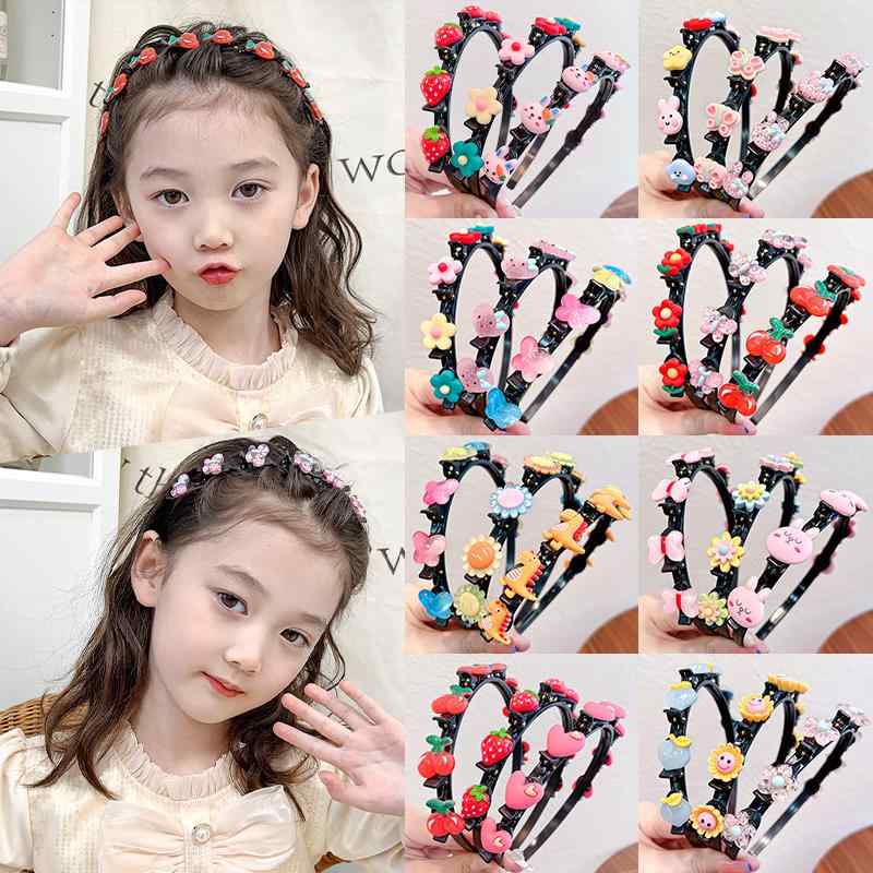 キッズ 女の子 ベビー ヘアアクセサリー 髪に優しい カチューシャ ヘアバンド 編み込みツール 前髪クリ..