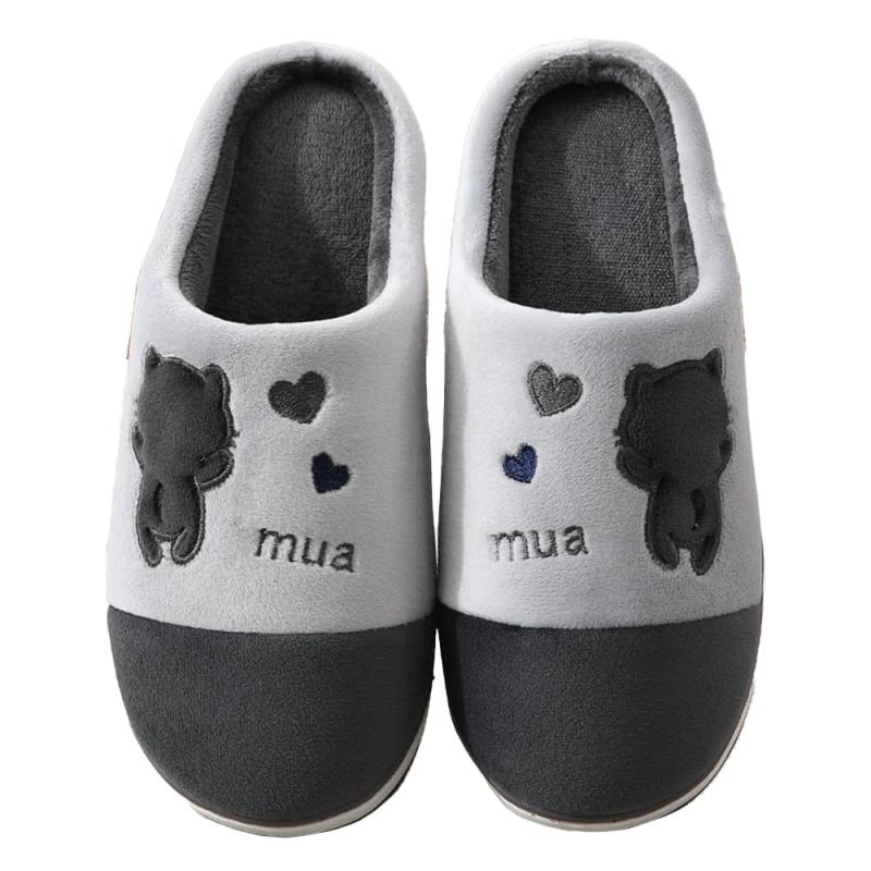 [ねこタウン] 猫ちゃんスリッパ レディース 猫 ねこ スリッパ ルームシューズ 室内 もこもこ 暖かい 軽い 滑り止め