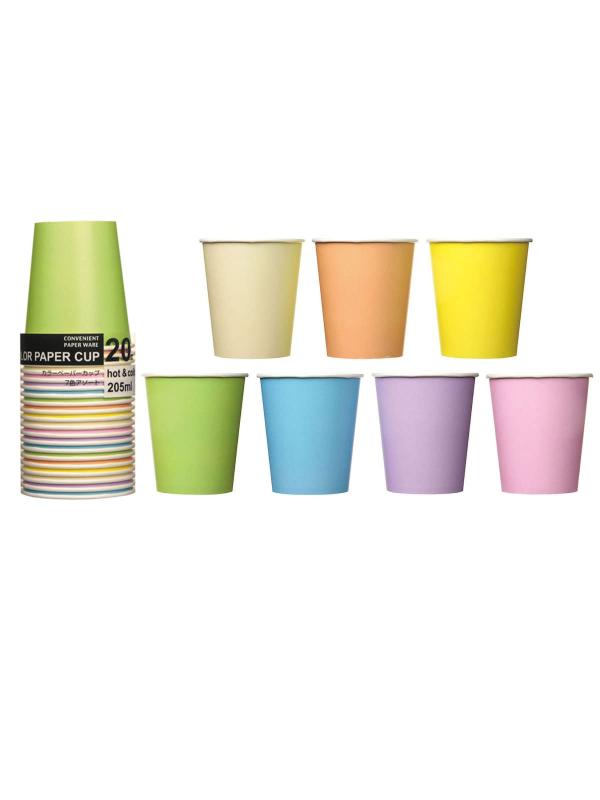 日本デキシー(Dixie Japan) 紙コップ カラーアソートカップ 205ml