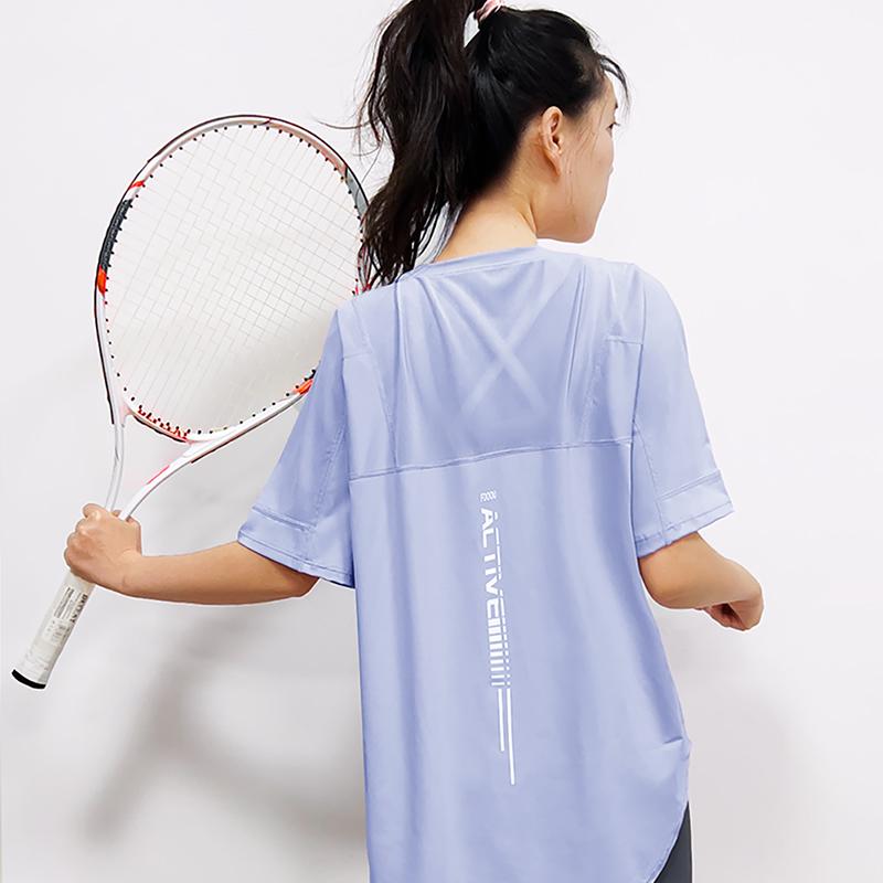 半袖 Tシャツ トップス レディース 女性用 大きいサイズ ゆったり リラックス 速乾 体型カバー スポーツウェア ヨガウェア フィットネスウェア