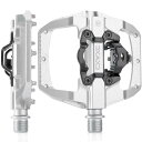CXWXC 自転車 ペダル ビンディングペダル 片面フラット 滑り止め 広い踏み面 9/16インチ クリート付属 アルミ製 (CX-159)