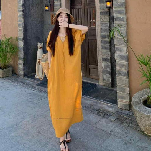 マタニティ 妊婦服 夏服 Vネック ランタンスリーブ バルーンスリーブ ゆったり シンプル カジュアル ロング丈 ワンピース マタニティ 妊婦服 夏服 Vネック ランタンスリーブ バルーンスリーブ ゆったり シンプル カジュアル ロング丈 ワンピース