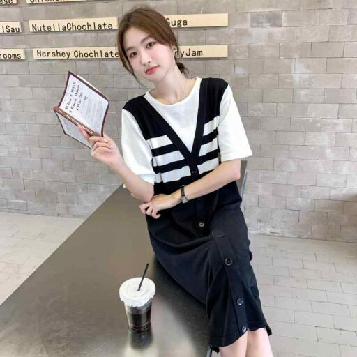 マタニティ 妊婦 ワンピース ドレス 重ね着風 フェイクレイヤード ストライプ ボーダー 切り替え ゆったり リラックスフィット 体型カバー お腹カバー 若見え 夏服 妊娠後期 臨月 マタニティ 妊婦 ワンピース ドレス 重ね着風 フェイクレイヤード ストライプ ボーダー 切り替え ゆったり リラックスフィット 体型カバー お腹カバー 若見え 夏服 妊娠後期 臨月