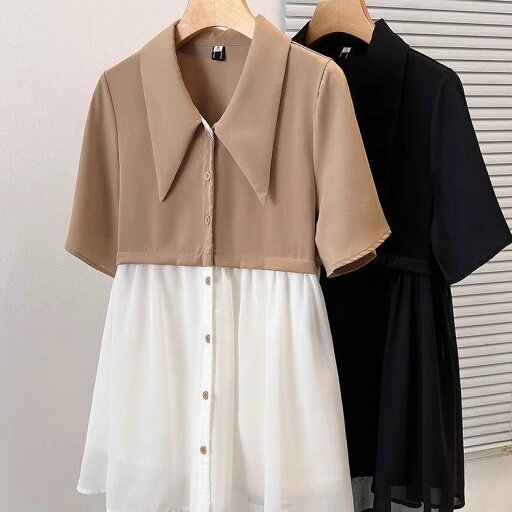 マタニティ 妊婦服 シフォン ブラウス 半袖 ゆったり 切り替え 体型カバー お腹隠し 大きいサイズ 妊娠後期 おしゃれ 上品 マタニティ 妊婦服 シフォン ブラウス 半袖 ゆったり 切り替え 体型カバー お腹隠し 大きいサイズ 妊娠後期 おしゃれ 上品