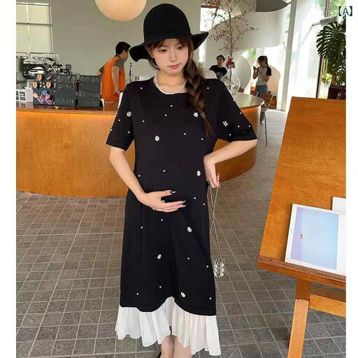 マタニティ 妊婦服 ワンピース ドレス 新作 夏用 おしゃれ ファッション ゆったり ルーズ 着痩せ スタイルアップ ミモレ丈 小柄 低身長向け 個性的 マタニティ 妊婦服 ワンピース ドレス 新作 夏用 おしゃれ ファッション ゆったり ルーズ 着痩せ スタイルアップ ミモレ丈 小柄 低身長向け 個性的