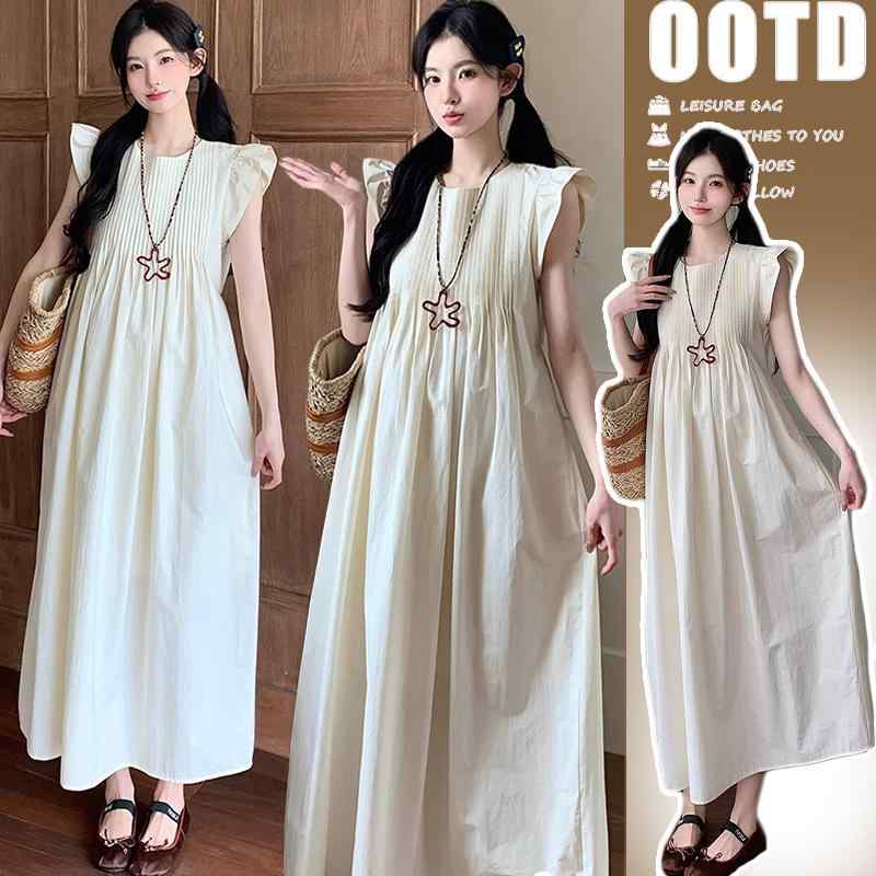 マタニティ 夏物 新作 ワンピース ドレス 上品 エレガント おしゃれ スウィート 若見え 体型カバー ゆ..