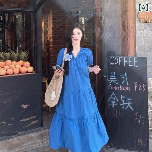 妊婦服 マタニティウェア 夏物 ゆったり リラックスフィット 上品 エレガント パフスリーブ Aライン ロング丈ワンピース マキシ丈 妊婦向け フレンチスタイル おしゃれ トレンド カジュアル 妊婦服 マタニティウェア 夏物 ゆったり リラックスフィット 上品 エレガント パフスリーブ Aライン ロング丈ワンピース マキシ丈 妊婦向け フレンチスタイル おしゃれ トレンド カジュアル