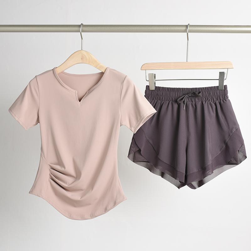 人気 レディース 女性用 ヨガウェア 上下セット 新作 夏用 速乾 プロ仕様 ランニング ジョギング フィットネス スポーツ