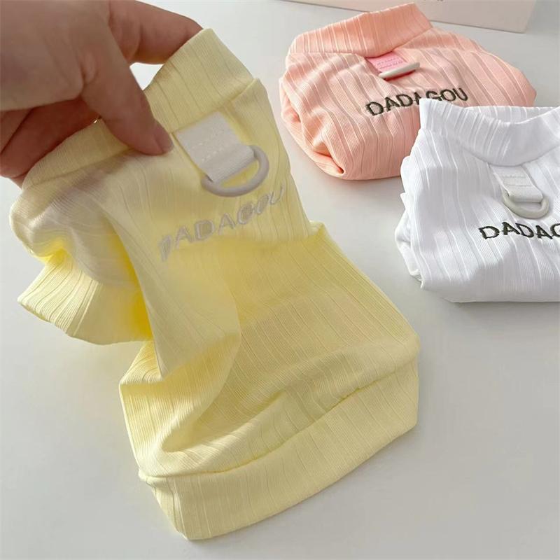 ペット用 清涼 涼しい ひんやり スムーズ さらさら 快適 夏用 ベスト Tシャツ リードハーネス装着可能 犬猫用 小型犬 中型犬 二足タイプ お散歩 室内着 愛犬 愛猫 ドッグウェア キャットウェア