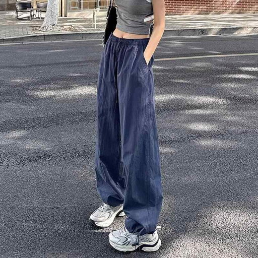 レディース 女性用 夏 薄手 速乾性 ハイウエスト ドローストリング 紐付き ゆったり ワイド ストレート アメリカン カジュアル ワークパンツ カーゴパンツ スポーツパンツ 紺色 ネイビー レディース 女性用 夏 薄手 速乾性 ハイウエスト ドローストリング 紐付き ゆったり ワイド ストレート アメリカン カジュアル ワークパンツ カーゴパンツ スポーツパンツ 紺色 ネイビー