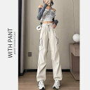 淡い色 アメリカン スタイル 速乾性 レディース 女性用 カーゴパンツ 作業ズボン 夏用 ゆったり ルーズフィット 2WAY 登山 トレッキング アウトドア スポーツ 運動 ストレート カジュアル リラックス パンツ ボトムス