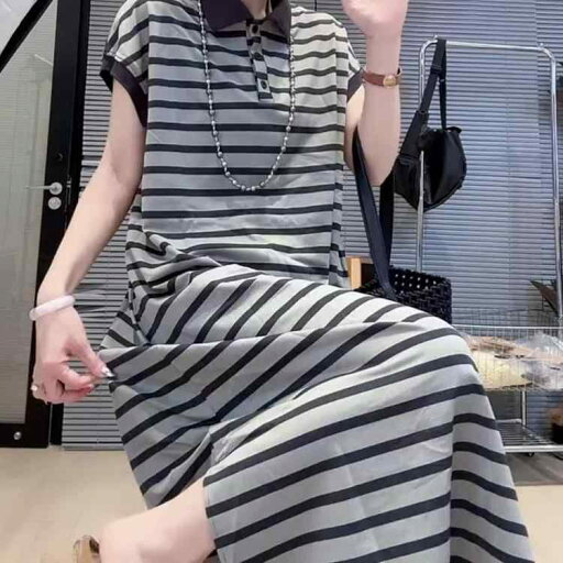 大きいサイズ ぽっちゃりさん ゆったり体型カバー 春物 ポロ襟 ストライプ柄 ワンピース 細見え効果 着痩せ スタイルアップ 膝下丈 ミモレ丈 ドレス レディース カジュアル エイジレス 婦人服 大きいサイズ ぽっちゃりさん ゆったり体型カバー 春物 ポロ襟 ストライプ柄 ワンピース 細見え効果 着痩せ スタイルアップ 膝下丈 ミモレ丈 ドレス レディース カジュアル エイジレス 婦人服