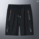 夏物 夏用 接触冷感 ひんやり素材 メンズ 男性用 大きいサイズ ビッグサイズ 薄手 軽量 カジュアル リラックス ゆったり 五分丈 ハーフパンツ 膝丈 普段着 部屋着(4)