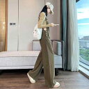 レディース 女性用 デニム ワイドパンツ ゆったり 着痩せ 細見え 若見え エイジレス サロペット オーバーオール レトロ クラシック エレガント 上品 こなれ感 超ロング丈 フルレングス マキシ丈 オールインワン 春秋用