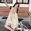 レトロなヴィンテージ風 ノースリーブ サロペット オールインワン レディース 女性用 夏 夏物 上品でエレガントなリラックスフィット ゆったり 小柄さん向け ワイドレッグ ショート丈 ジャンプスーツ 短パン コンビネゾン