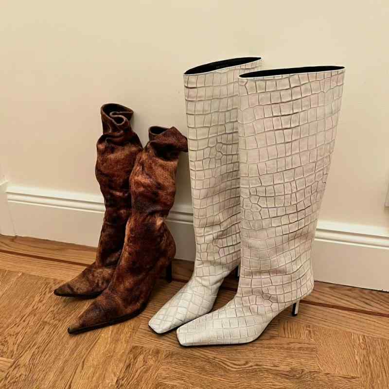 【ALDO】本革クロコ☆Cadigoder☆ブロックヒール・ロングブーツ 楽天市場】クロコダイル(ブーツ|レディース靴):靴の通販