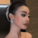 花嫁 ウェディング ブライダル 結婚式 披露宴 挙式 用 ヘッドドレス カチューシャ ネックレス 兼用 手編み ラインストーン クリスタル ヘアバンド シンプル 万能 上品 エレガント 優美 華やか 髪飾り ヘアアクセサリー