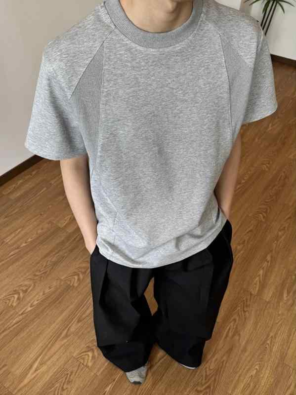 夏 サマー メンズ 男性用 ヘビーウェイト 肉厚 純綿 コットン 綿100% 半袖 ショートスリーブ Tシャツ ..