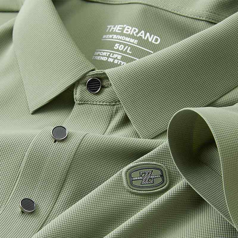 男性用 メンズ 半袖 ポロシャツ Tシャツ 襟付き 夏用 夏 涼感 ひんやり アイスシルク ノンストレス ス..