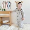 春 秋 赤ちゃん ベビー 乳児 幼児 純綿 綿100% 長袖 ロンパース カバーオール ボディスーツ 男の子 女の子 男女兼用 可愛い キュート アニメ キャラクター お出かけ用 普段着