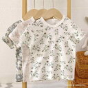 ベビー キッズ 赤ちゃん 男の子 女の子 男女兼用 夏服 サマーウェア 半袖 Tシャツ トップス カットソー コットン100% 綿 肌着 インナーシャツ 欧米風 プリント柄 デザイン 子供服 洋服